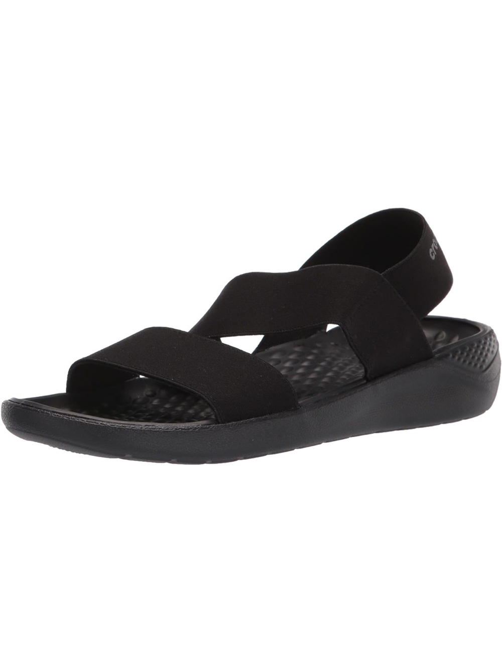 Crocs Women's LiteRide Black Stretch Sandal 206081 US Size 5 elastic